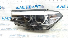 BMW 5 G30 17-20 LED Corona Rings S524A front left headlight without blocks, torn seal, broken housing, broken glass, sand