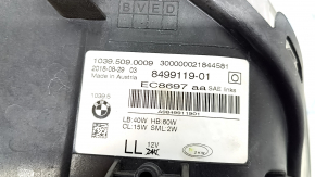 BMW 5 G30 17-20 LED Corona Rings S524A front left headlight without blocks, torn seal, broken housing, broken glass, sand