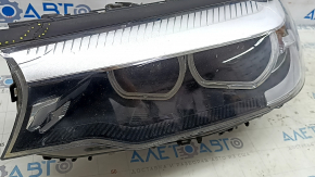 BMW 5 G30 17-20 LED Corona Rings S524A front left headlight without blocks, torn seal, broken housing, broken glass, sand