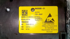 BMW 5 G30 17-22 black front light, under the sunroof, two parts, scratches