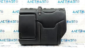 Rear seat 2nd row upper left Jeep Compass 22-25 black leather, brown stitching, with belt, with armrest