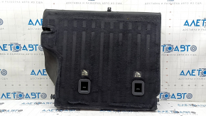 Rear seat 2nd row upper left Jeep Compass 22-25 black leather, brown stitching, with belt, with armrest