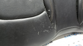 Rear seat, 2nd row, lower part, Jeep Compass 22-25, black leather, brown stitching, dry-cleanable