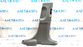 Hyundai Ioniq 5 22-24 plastic center pillar trim, green with dark gray, with deflector, scratches