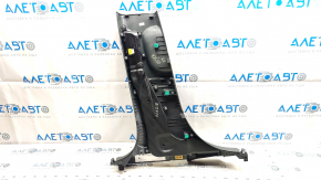 Hyundai Ioniq 5 22-24 plastic center pillar trim, green with dark gray, with deflector, scratches