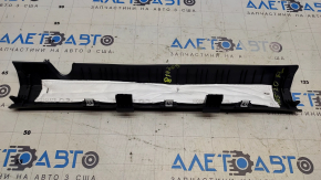 Inner front left door sill plate for Hyundai Ioniq 5 22-24, dark gray, worn