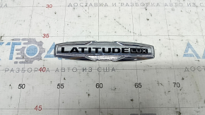Emblem inscription LATITUDE LUX tailgate Jeep Compass 22-25 chrome, scratches