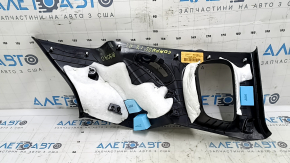 Upper left arch trim for a Jeep Compass 19-25, black, two pieces, worn, scratches