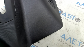 Upper left arch trim for a Jeep Compass 19-25, black, two pieces, worn, scratches