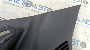 Upper left arch trim for a Jeep Compass 19-25, black, two pieces, worn, scratches