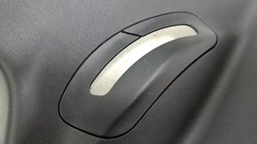 Upper left arch trim for a Jeep Compass 19-25, black, two pieces, worn, scratches