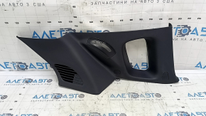 Upper right arch trim for Jeep Compass 19-25, black, two pieces, worn, scratches, broken fasteners