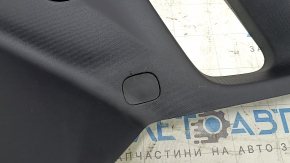 Upper right arch trim for Jeep Compass 19-25, black, two pieces, worn, scratches, broken fasteners