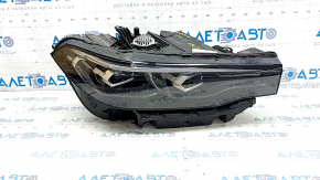 BMW X7 G07 19-22 LED right front headlight assembly with bracket and seal, sand