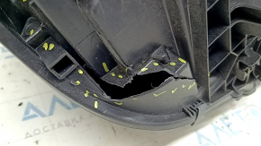 BMW X7 G07 19-22 LED front left headlight, no unit, no seal or bracket, broken mounts, cracks in housing, broken housing, broken glass, sand