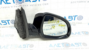 Right side mirror assembly for BMW X7 G07 19-22, 9 pins, turn signal, heating, memory, BSM, camera, Shadow-Line, white, scuffed, scratches