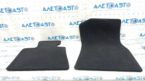 Set of floor mats for BMW X7 G07 19-22, black cloth, for cleaning