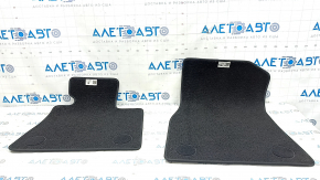 Set of floor mats for BMW X7 G07 19-22, black cloth, for cleaning