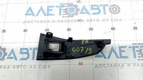 Front right window lift control trim for BMW X7 G07 19-25 Black