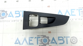 Rear left window lift control trim for BMW X7 G07 19-25 Schwarz under the curtain