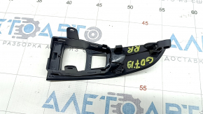 BMW X7 G07 19-25 Black rear right window lift control trim under the curtain, plastic turned white