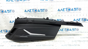 BMW X7 G07 19-22 Black rear right arch trim, wood insert with molding, scratches, scuffs, broken fastener