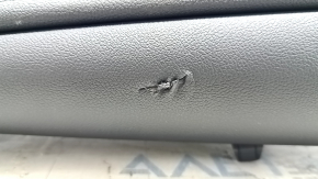 BMW X7 G07 19-22 Black rear left arch trim, wood insert with molding, dented, scratches, broken fastener, dented fastener