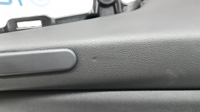 BMW X7 G07 19-22 Black rear left arch trim, wood insert with molding, dented, scratches, broken fastener, dented fastener