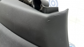 BMW X7 G07 19-22 Black rear left arch trim, wood insert with molding, dented, scratches, broken fastener, dented fastener