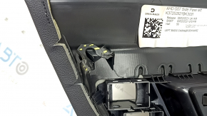 BMW X7 G07 19-22 Black rear left arch trim, wood insert with molding, dented, scratches, broken fastener, dented fastener