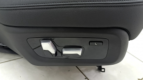 Rear seats, 2nd row, right, BMW X7 G07 19-22 with airbag, electric, heated, leather, black, dented, scratches