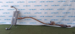 Ford Escape MK4 2020 hybrid FWD exhaust manifold with actuator, heater and catalytic converter, rusty