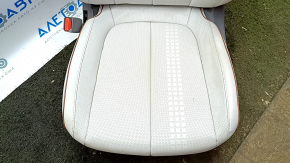 Hyundai Ioniq 5 22-24 driver's seat with airbag, electric, heated, combination leather, gray with perforation and brown inserts, for cleaning