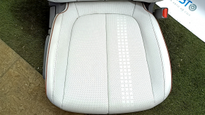 Hyundai Ioniq 5 22-24 passenger seat with airbag, mechanical, heated, combination gray leather with perforated brown inserts, dry-cleanable