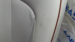 Hyundai Ioniq 5 22-24 passenger seat with airbag, mechanical, heated, combination gray leather with perforated brown inserts, dry-cleanable