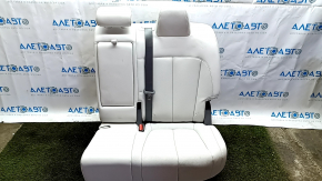 Rear seats, 2nd row, left, Hyundai Ioniq 5 22-24, gray leather with perforation, one-piece headrest, with belt, with half-rest, for cleaning