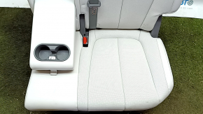 Rear seats, 2nd row, left, Hyundai Ioniq 5 22-24, gray leather with perforation, one-piece headrest, with belt, with half-rest, for cleaning