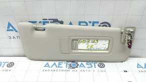 Right sun visor for BMW X7 G07 19-25 Elfenbein-Weiss, without hook