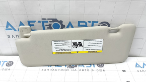 Right sun visor for BMW X7 G07 19-25 Elfenbein-Weiss, without hook