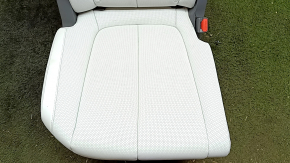 Rear row of seats, 2nd row, right Hyundai Ioniq 5 22-24, gray leather with perforation, one-piece headrest, for cleaning