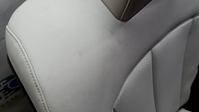 Rear row of seats, 2nd row, right Hyundai Ioniq 5 22-24, gray leather with perforation, one-piece headrest, for cleaning