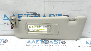 Left visor BMW X7 G07 19-25 Elfenbein-Weiss, without hook, dented