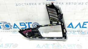 Left front panel trim for BMW X7 G07 19-22 black wood/bronze, with backlight, broken mount, broken mounts, scratches