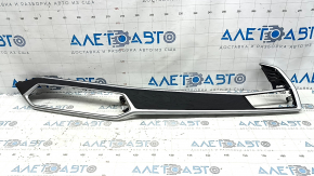 Right front panel trim for BMW X7 G07 19-22, black wood/bronze, with backlight, broken mount, scratches