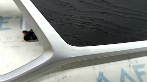 Right front panel trim for BMW X7 G07 19-22, black wood/bronze, with backlight, broken mount, scratches