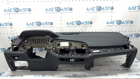 BMW X7 G07 19-22 dashboard without AIRBAG, black, with tears, needs re-upholstery, needs cleaning, cracks, pressed
