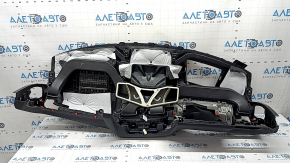 BMW X7 G07 19-22 dashboard without AIRBAG, black, with tears, needs re-upholstery, needs cleaning, cracks, pressed