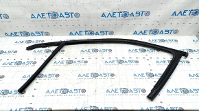 Upper front right door molding for Jeep Compass 17-24 chrome with glass seal