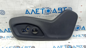 Left side driver's seat trim for a Jeep Compass 17-25, black, electrically powered, scratches, worn, dented mount