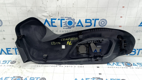 Left side driver's seat trim for a Jeep Compass 17-25, black, electrically powered, scratches, worn, dented mount